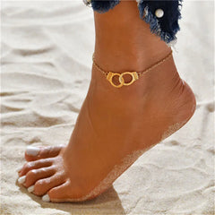 Modyle New Fashion Bohemian Simulated Pearl Chain Wedding Anklet