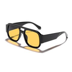 Retro Sunglasses New Y2K Double Bridge Oversized Sun Glasses for Women