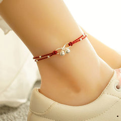 Silver Color Mosubi Zircon Anklet For Women Girl Simplicity Jewelry