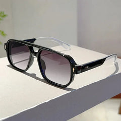 New Vintage Double Bridges Square Sunglasses Fashion Sun Glasses