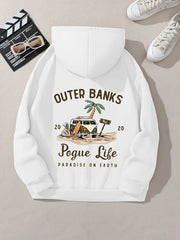 Women's Casual Hoodie Beach Graphic Fashion Sweatshirt