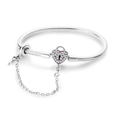 925 Sterling Silver Bracelets 17-20CM Original Golden Bracelet Jewelry