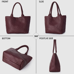 Large Woven Tote Bag for Women Underarm Shoulder Bag Weave