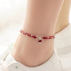 Silver Color Mosubi Zircon Anklet For Women Girl Simplicity Jewelry