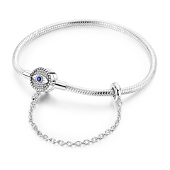 925 Sterling Silver Bracelets 17-20CM Original Golden Bracelet Jewelry
