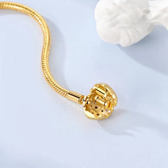 925 Sterling Silver Bracelets 17-20CM Original Golden Bracelet Jewelry
