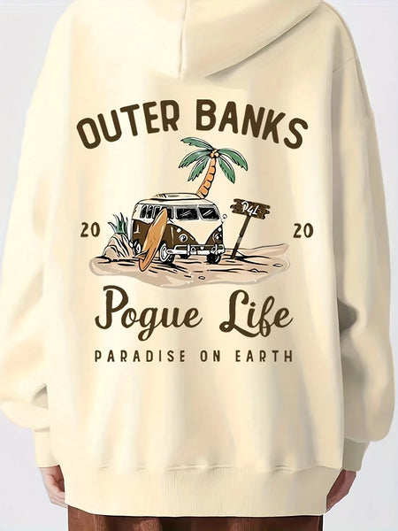 Women's Casual Hoodie Beach Graphic Fashion Sweatshirt