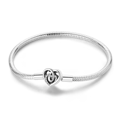925 Sterling Silver Bracelets 17-20CM Original Golden Bracelet Jewelry