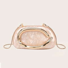 Fashion Women's Handbag Bride Metal Gold Women Luxury Evening Bag