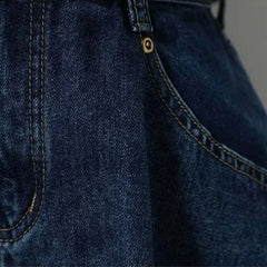 Pleated High Waist Denim Skirt Plus Size Denim Shorts For Women