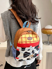 Fashionable and Casual Women's Backpack Cute Cow Print Backpack