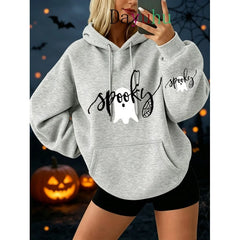 Female Oversized Streetwear Pullover Hoodie Halloween Clothes
