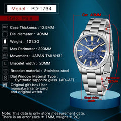 PAGANI DESIGN 40MM Men's Quartz Watches Top Luxury Ultra Watch
