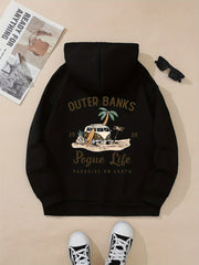Women's Casual Hoodie Beach Graphic Fashion Sweatshirt