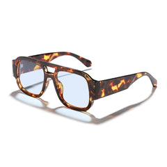Retro Sunglasses New Y2K Double Bridge Oversized Sun Glasses for Women