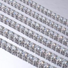 Moissanite Tennis Bracelet Original Sterling Silver Plated 18k Gold