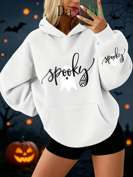Female Oversized Streetwear Pullover Hoodie Halloween Clothes