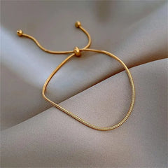 Simple Adjustable Chain Anklet Bracelet for Women Fashion Vintage