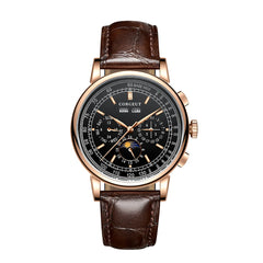 Corgeut 42mm Automatic Men's Watch Case Day Night