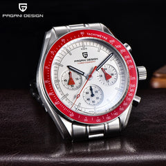 PAGANI DESIGN New Retro Red Watch Luxury Quartz Watches For Men