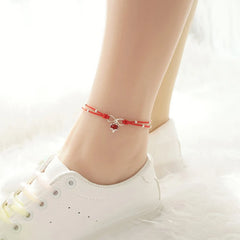 Silver Color Mosubi Zircon Anklet For Women Girl Simplicity Jewelry