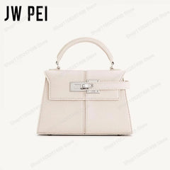 JW PEI Elise Classic Trapezoid Top Handle Bag Genuine Leather Women's