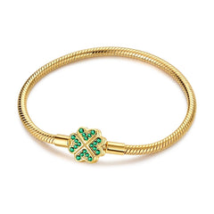 925 Sterling Silver Bracelets 17-20CM Original Golden Bracelet Jewelry