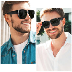 Polarized Fit Over Sunglasses for Men Women Oversized Square UV400