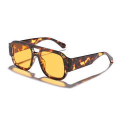 Retro Sunglasses New Y2K Double Bridge Oversized Sun Glasses for Women