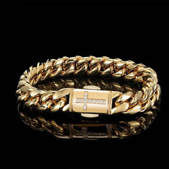 Trendy Stainless Steel Cuban Chain Bracelet Jewelry Accessory