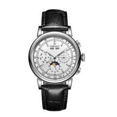 Corgeut 42mm Automatic Men's Watch Case Day Night