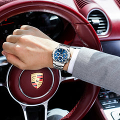 POEDAGAR Male Chronograph Waterproof Luminous Luxury Men Watch