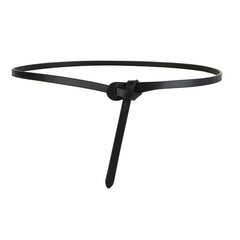 Cowhide Belt Ladies Soft Genuine Leather Knotted Strap Dress Accessories