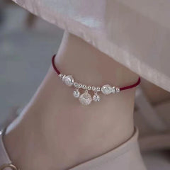 Silver Color Mosubi Zircon Anklet For Women Girl Simplicity Jewelry