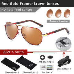 CLLOIO Men Classic Aluminum Polarized Sunglasses Women Glasses