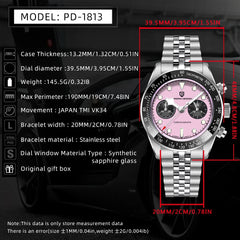 PAGANI DESIGN Men Watches New Pink  Fashion Luxury Watch For Men