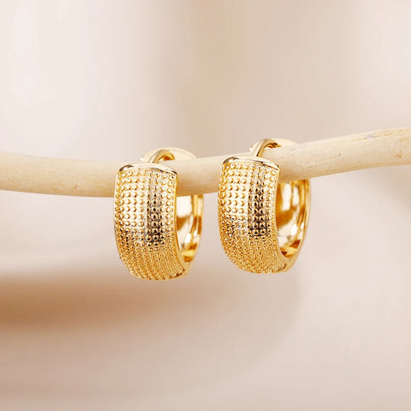 Gold Color Small Hoop Earrings for Women Stainless Steel Silver Earrings