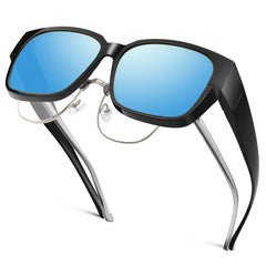 Polarized Fit Over Sunglasses for Men Women Oversized Square UV400