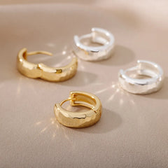 Gold Color Small Hoop Earrings for Women Stainless Steel Silver Earrings