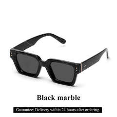 Ruiao Retro Black Millionaire Shades Luxury Sunglasses Man Women