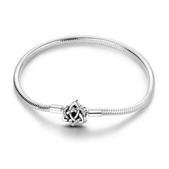 925 Sterling Silver Bracelets 17-20CM Original Golden Bracelet Jewelry