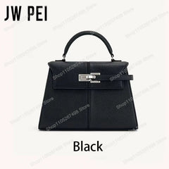 JW PEI Elise Classic Trapezoid Top Handle Bag Genuine Leather Women's