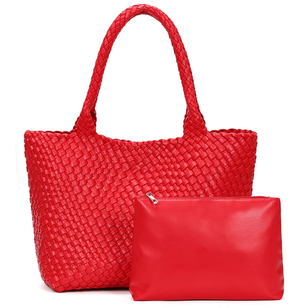 Large Woven Tote Bag for Women Underarm Shoulder Bag Weave