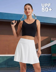 Pioneer Camp Women's 18" High Waisted Tennis Skort Golf Skirt
